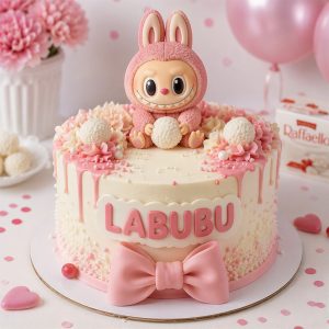 Csenge - Puncsos-Raffaellos-Labubus torta